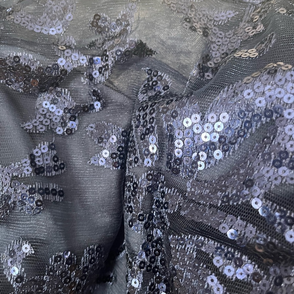 NWT Elegant Navy Blue Evening Dress S 16-18 - Picture 6 of 11